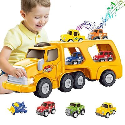 JOYIN 18 Pcs Pull Back City Cars and Trucks Toy Vehicles Set, Friction  Powered Cars Toys for Toddlers, Boys, Girls' Educational Play, Goodie Bags