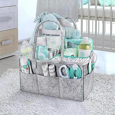 Baby Diaper Caddy Organizer Large Organizer Tote Basket for Boys