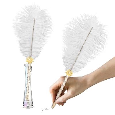  Giegxin Ostrich Halloween Decor Feathers Bulk 24 Pcs Making Kit  Large Ostrich Feathers for Halloween Centerpieces Vase Crafts Wedding Party  Home Decorations(Black, 22 Inches) : Arts, Crafts & Sewing