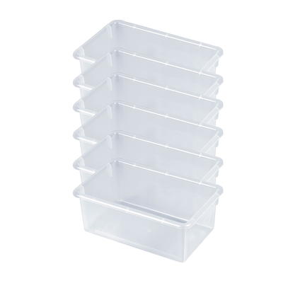 IRIS 53.65qt Stack and Pull Clear Storage Bin with Lid Natural