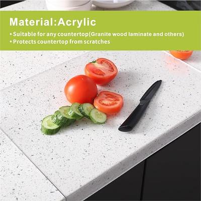 Acrylic Cutting Boards for Kitchen Counter, Anti-Slip Acrylic