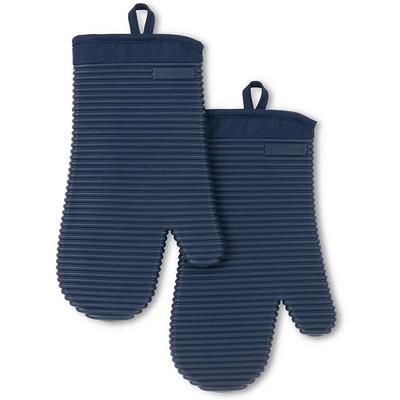 KitchenAid Asteroid 2-Pack Mini Oven Mitt Set Cobalt Blue