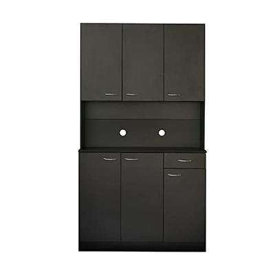 Yusong Kitchen Pantry Storage Cabinet Cupboard with Doors and 6