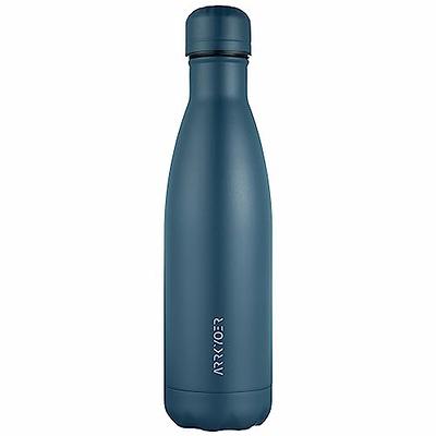 Stainless Steel Insulated Water Bottle, 17oz Metal Thermos Water Bottles,  Leak Proof BPA-Free Dishwasher Safe Reusable Flask for Sports Travel, Navy  Blue - Yahoo Shopping