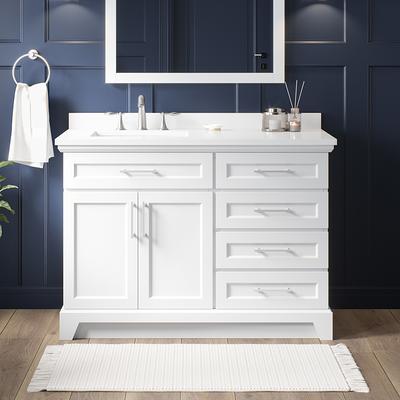 allen + roth Ronald 72-in Almond Toffee Undermount Double Sink