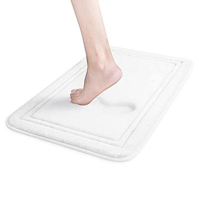 Memory Foam Soft Bath Mats - Non Slip Absorbent Bathroom Rugs