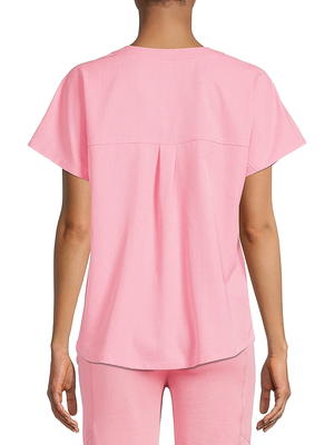 NEW ClimateRight By Cuddlduds Pink Scrub Top