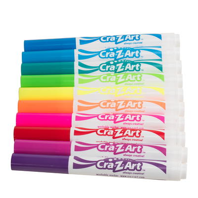 Cra Z Art Super Washable Markers Fine Tip Assorted Barrel Assorted