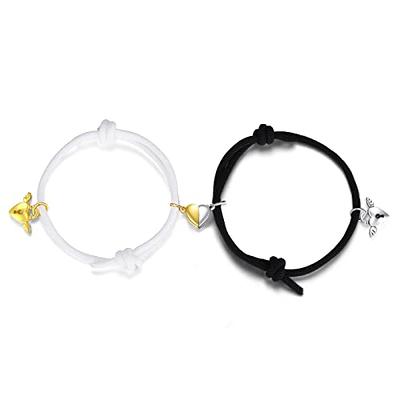 Best Friend Couple Bracelet. Unique String Bracelet Gift for Adults