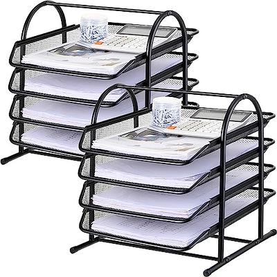 3pcs Pack) HKeeper Stackable Clear Paper Trays. Desktop Racks,for Desk File  Rack,Letter Tray,Accessories Tray for Desktop,A4 Paper  Holder,Supplies,Magazine,File Documents,Receipts(Clear) - Yahoo Shopping