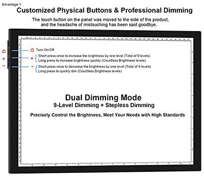  ArtSkills Light Up Tracing Pad - Ultra Thin A4 Dimmable LED  Light Box for Tracing and Drawing, Diamond Painting Light Board