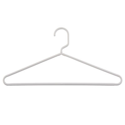 White Standard Plastic Hangers - Space Saving Durable Tubular Heavy Duty  Clothes Hanger Set Ideal for Laundry/Daily Use, Can Hold Up to 5.5 Lbs. for