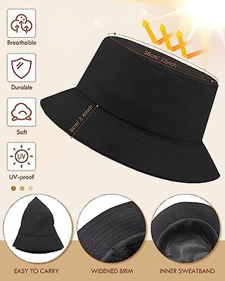  2 Packs Bucket Hat For Women Men Cotton Summer Sun