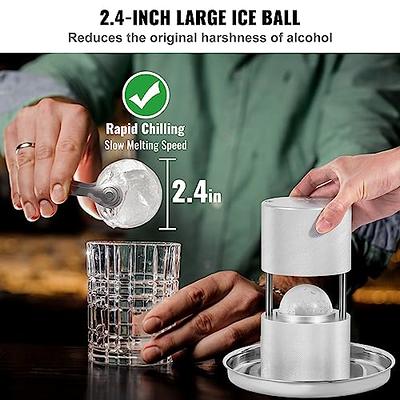 VEVOR Skull Ice Cube Tray, 4-Grid Skull Ice Ball Maker, Flexible