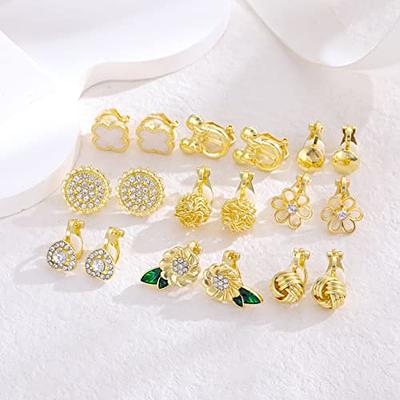PHNIBIRD Faux Pearl Earrings sterling silver earrings hypoallergenic  earrings studs earrings for women rose gold