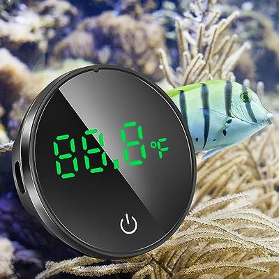 Pildegro Aquarium Thermometer Digital, Advanced Rechargeable Cordless Fish  Tank Thermometer, Premium Stick-on Circle LED Terrarium Thermometer,  Suitable for Betta Fish Turtle Reptile - Yahoo Shopping