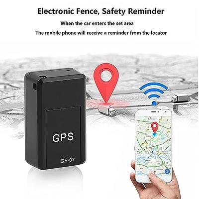 GPS Tracker No Monthly Fee, GF07 Magnetic Mini GPS Real Time Car Locator,  Long Standby Portable Real-Time Positioning Device for Kids Elder Pets