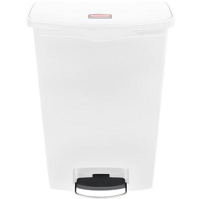 Rubbermaid Slim Jim 13 Gallon Front Step-On Resin Trash Can (Beige)