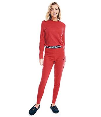 Nautica Women's Long Sleeve Base Layer Waffle Thermal Underwear Set (Red,  Medium) - Yahoo Shopping