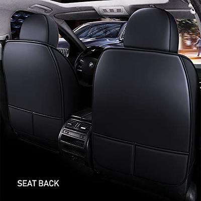 1 Piece Luxury PU Leather Front Car Seat Cover with Backrest, Breathable  and Soft Auto Seat Protector,Universal Fit 95% of Cars (Sedan SUV Pickup  Van) 