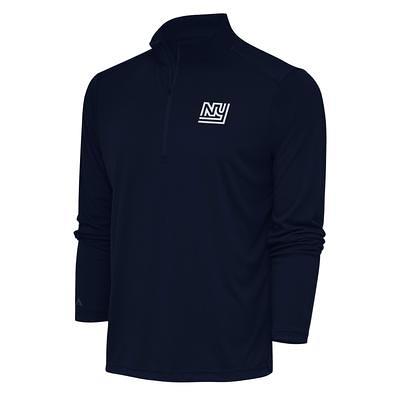 New York Giants Cutter & Buck Stealth Heathered Big & Tall Throwback Logo  Quarter-Zip Pullover Top - Navy