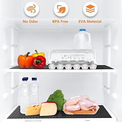 Shelf Liners for Kitchen Cabinets Refrigerator Liners Waterproof Kitchen  Cupboard Liner Durable Plastic Drawer Mats EVA Material Non Adhesive Fridge