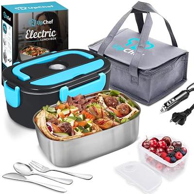 BESTORE Electric Lunch Box, 60w High-Power Portable Food Warmer Lunch Box  For Car and Home, Heated Lunch Boxes For Adults with 1.5L Removable 304  Stainless Steel Container, Fork and Spoon - Yahoo