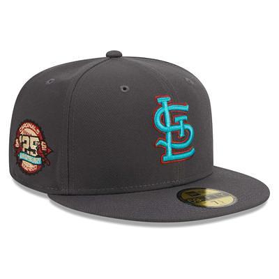St. Louis Cardinals All Black with Red Logo New Era 59FIFTY Fitted