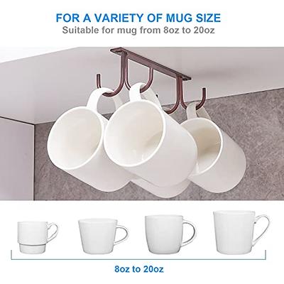 simpletome Mug Hooks Under Cabinet, Coffee Cup Organizer, Ceiling