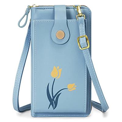 molshine Crossbody Cell Phone Purse for Women Girl,Shoulder Handbag Small  Leather Wallet Bag Compatible for iPhone Samsung-(Blue) - Yahoo Shopping