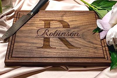 Wood Cutting Board. Last Name Custom. Housewarming. Wedding Gift