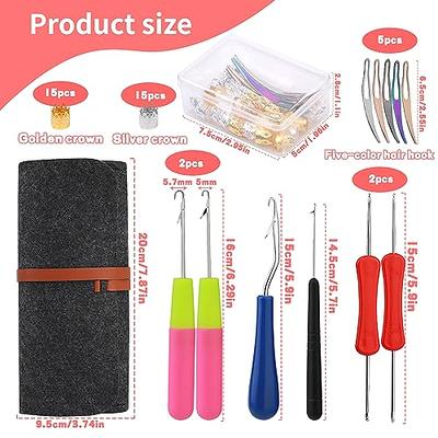 Pack Of 2 Color Latch Hook Crochet Needle Hook Tools For Braid Hair, Scarf  Carpet Making And Other Crafts