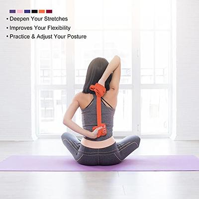 Syntus 9-in-1 Yoga Set, 1 Yoga Strap with 12 Loops, 2 EVA Foam Soft  Non-Slip Yoga Blocks 9×6×4 inches,4 Resistance Bands with Instruction Book  for Yoga, Pilates…