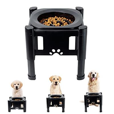 Elevated Dog Bowls Adjustable 3 Heights Raised Pet Feeder for Medium Large  Dogs