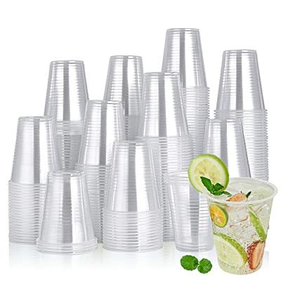 SHOPDAY Disposable Plastic Cups with Lids 8oz Clear Plastic Cups 100 Pack,  Cold Drink Containers Party Cups for Beverage Coffee Soda Juice Smoothie -  Yahoo Shopping