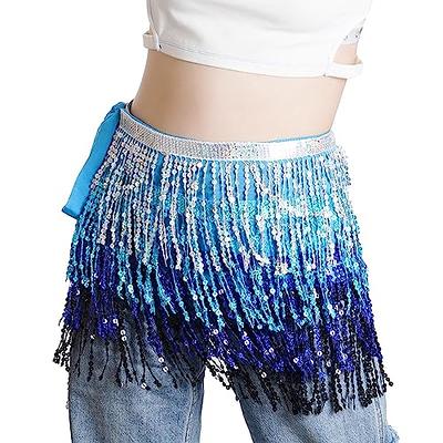 DIY Fringe Hip Scarf for Belly Dance - SPARKLY BELLY