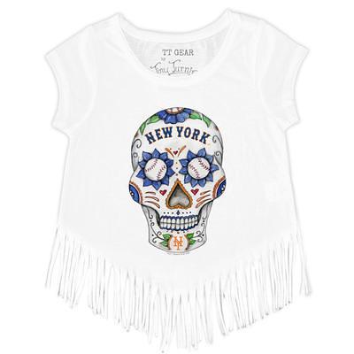 Lids Los Angeles Dodgers Tiny Turnip Girls Youth Baseball Pow Fringe T-Shirt  - Royal