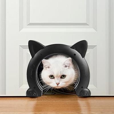  Huaodor Cat Door Latch and Holder - Metal Adjustable Cat Door  Stopper - Strong and Portable Door Prop - Keep Dog Out of Litter Box & Cat  Feeder - No Measuring