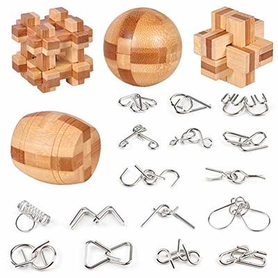 8Pcs/Set Puzzles Magic Trick Toy, Metal Wire Puzzle Set with Pouch Brain  Teaser Iq Test Disentanglemen Iron Link Unlock Interlock Game Chinese Ring  Toy for Party Favor Kids Adults Challenge - Yahoo