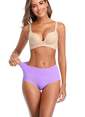 High Waisted Underwear for Women Cotton No Muffin Top Full