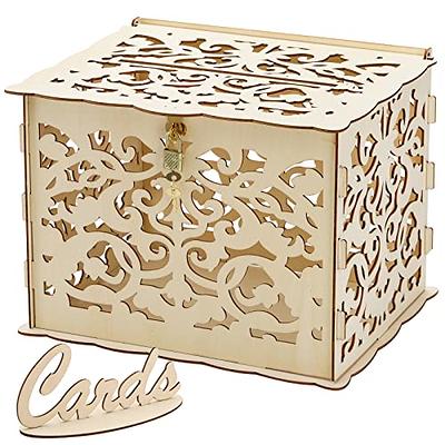 wood wedding card box