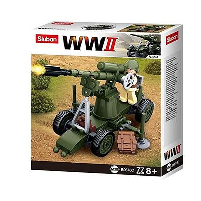 Sluban Military Tank world war 2 Army figures Series Set troops Building  Blocks Bricks Helicopter Model Toys