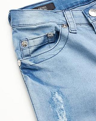 True Religion Boys' Jeans - Slim Fit Stretch Denim Distressed Jeans for Boys (4-16)