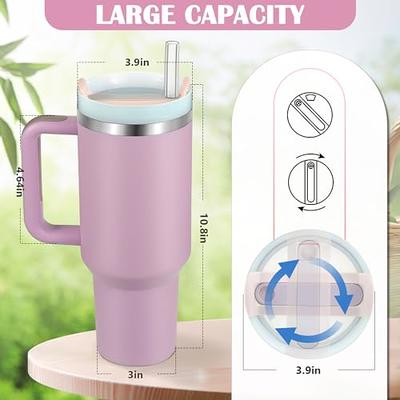 BELYQLY New Version 40oz Stainless Steel Vacuum Insulated Tumbler with Lid  and Straw for Water, Smoothie and More, Iced Tea or Coffee (Lilac Purple) -  Yahoo Shopping