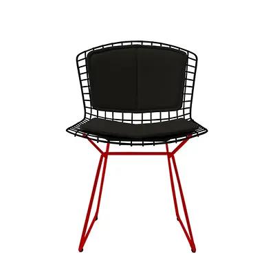 Knoll Bertoia Side Chair with Back Pad and Seat Cushion