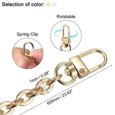 Adjustable Metal Buckles 2pcs 22x10mm Chain Shortener Bag Strap Clasps - Gold Tone