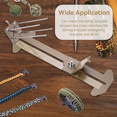 Beginner Paracord Wood Jig Adjustable Length Bracelet Making, Paracord  Craft, Braiding Weaving Tool Kit With Buckles 
