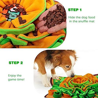 AWOOF Snuffle Mat for Dogs, Sniff Mat Interactive Dog Puzzle Toys,  Enrichment Snuffle Mats Feed Games Encourages Natural Foraging Skills  Mental Stimulation for Dogs Stress Relief 34.6x19.6