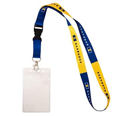 Wrapables Lanyard Keychain and ID Badge Holder, Gray Pug 