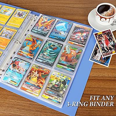 Double-Sided 576 Pockets Trading Card Sleeves Pages - Baseball Card Sleeves  Fit 3 Ring Binder, 9 Pocket Page Protector for Standard Size Cards, Sport  Cards, Game Cards, Business Cards 32 Pack - Yahoo Shopping